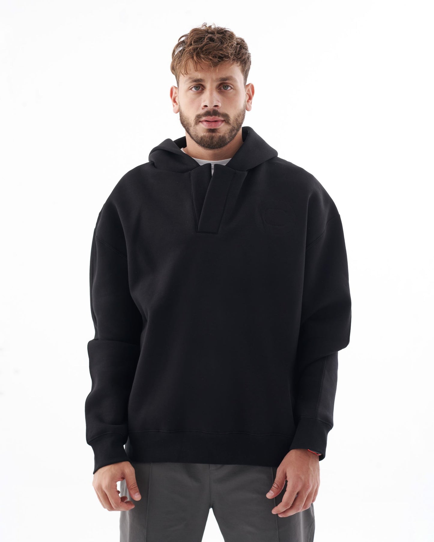 Buttonless Oversize Hoodie