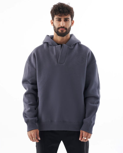 Buttonless Oversize Hoodie