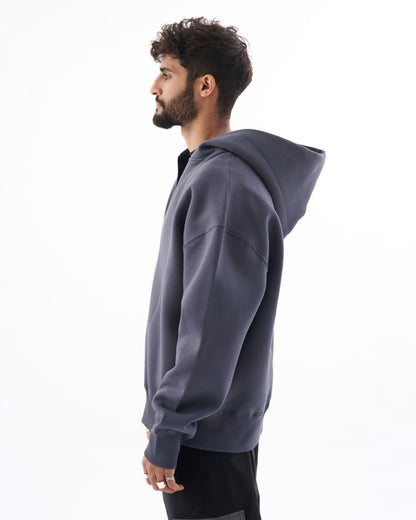 Initial Oversize Zip Hoodie