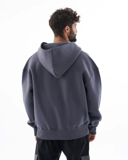 Initial Oversize Zip Hoodie