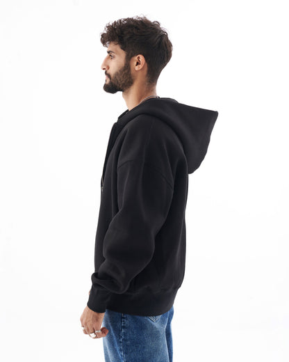 Initial Oversize Zip Hoodie