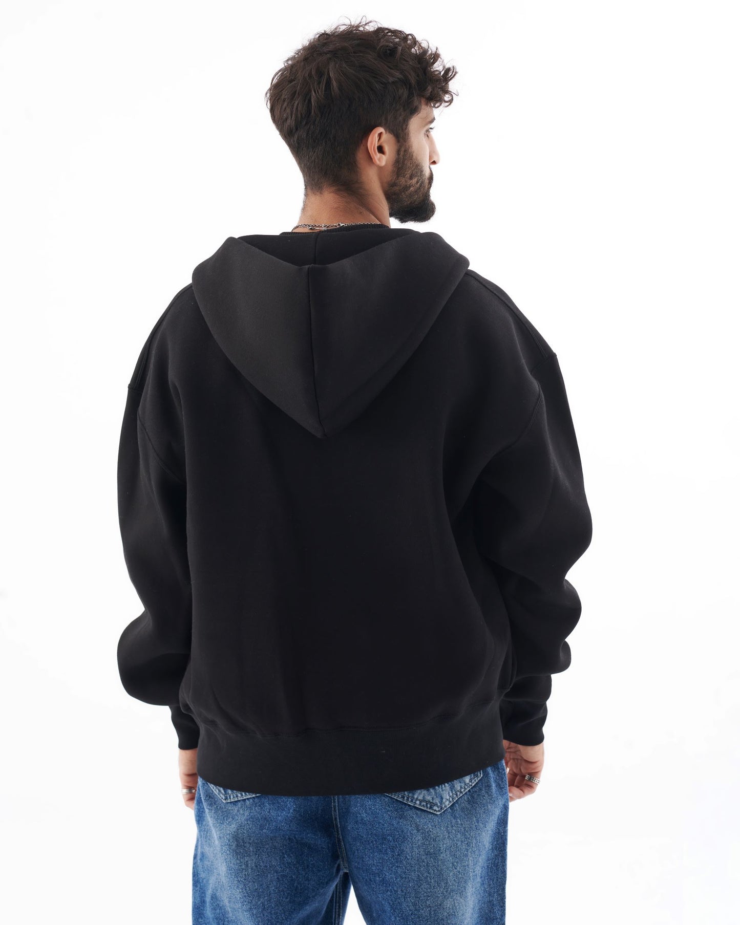 Initial Oversize Zip Hoodie