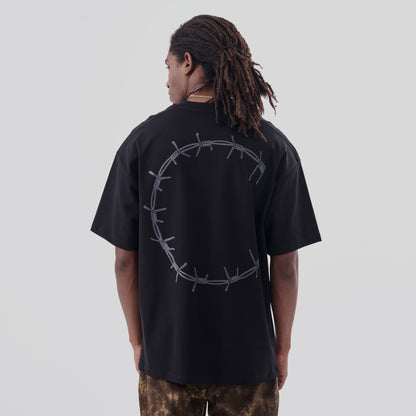 Barbed Wire Printed T-Shirt