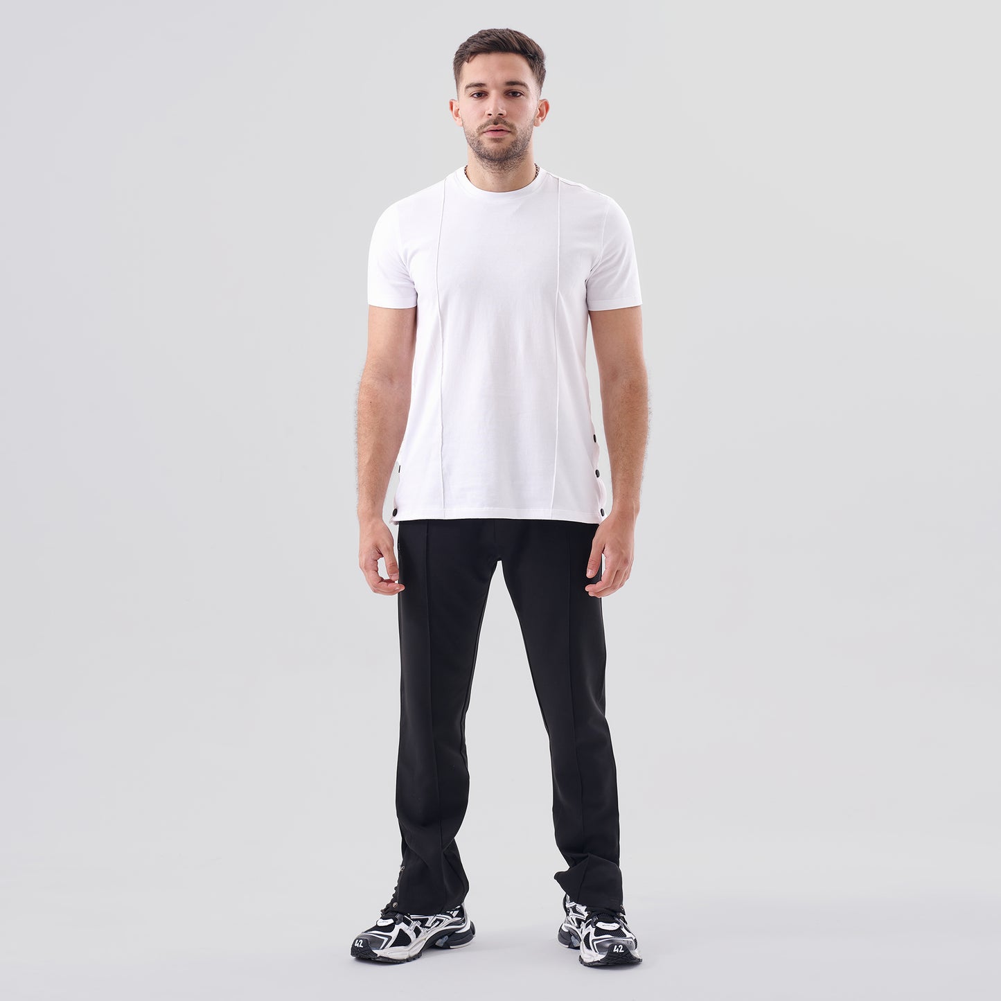 White Side Clips T-Shirt