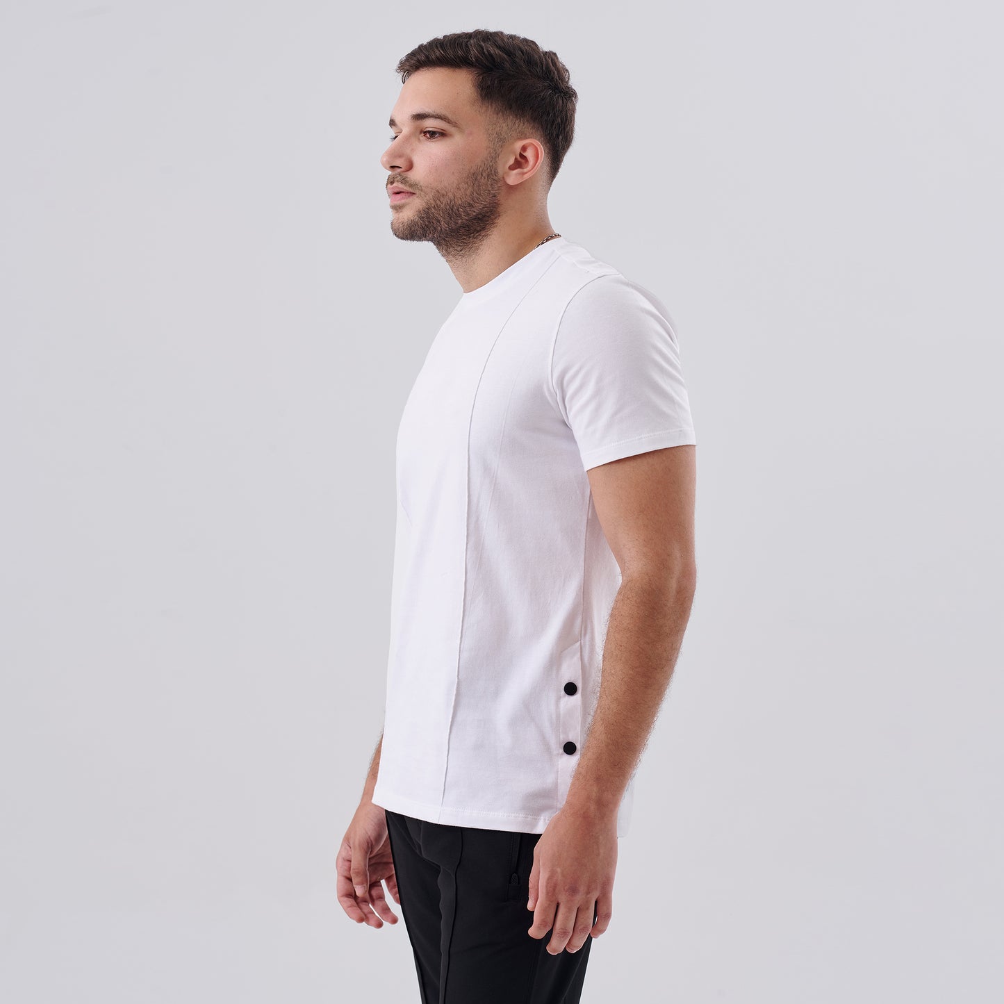 White Side Clips T-Shirt