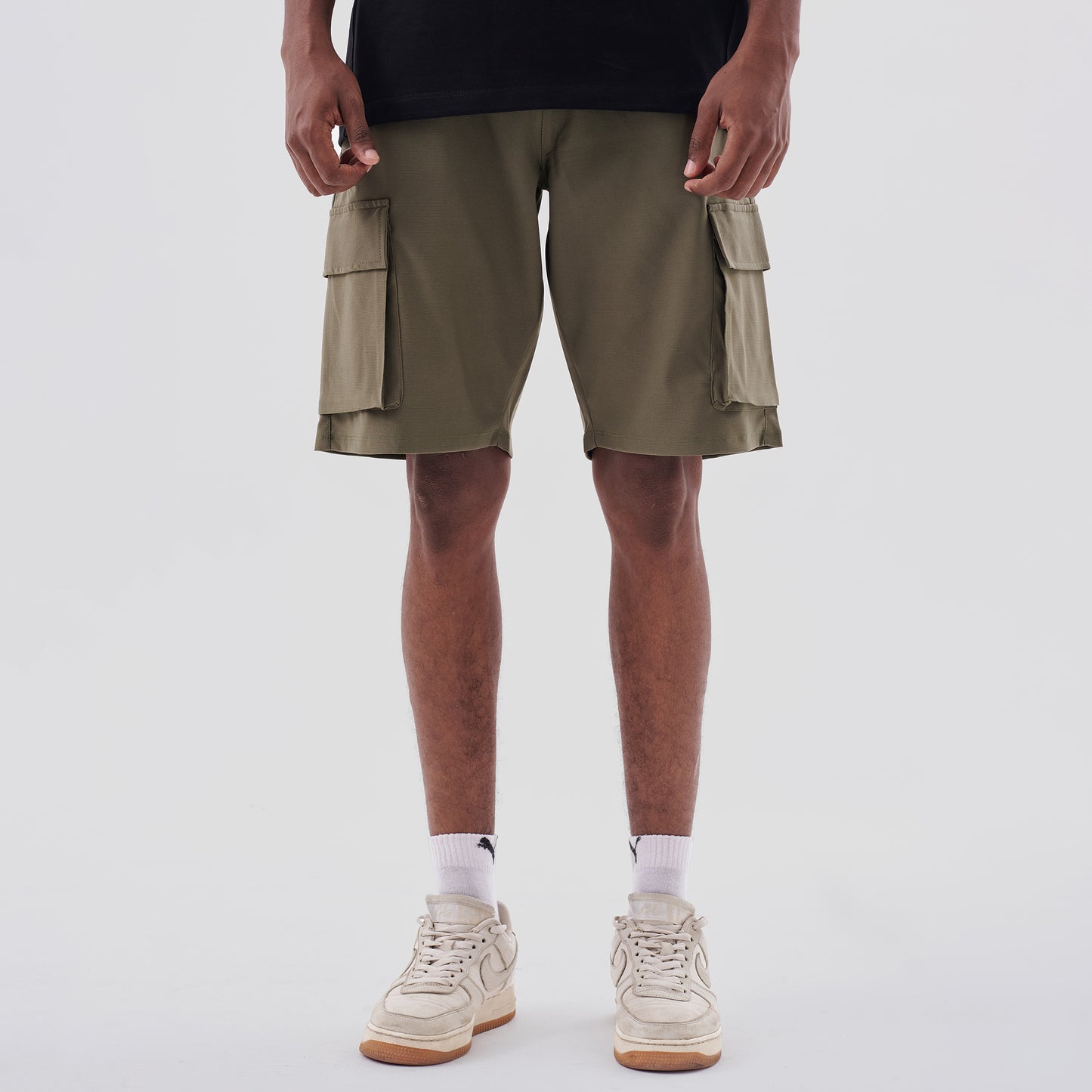 Olive Soft Cargo Short