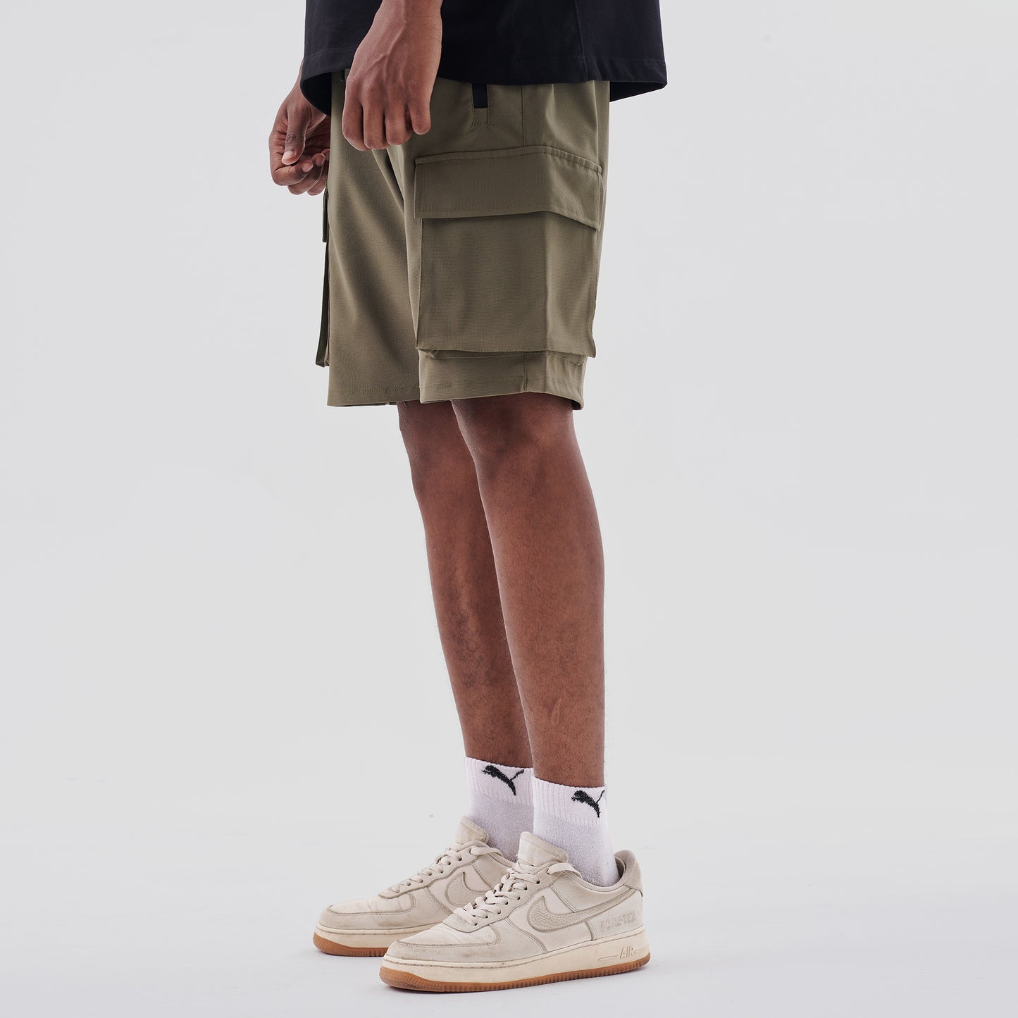 Olive Soft Cargo Short