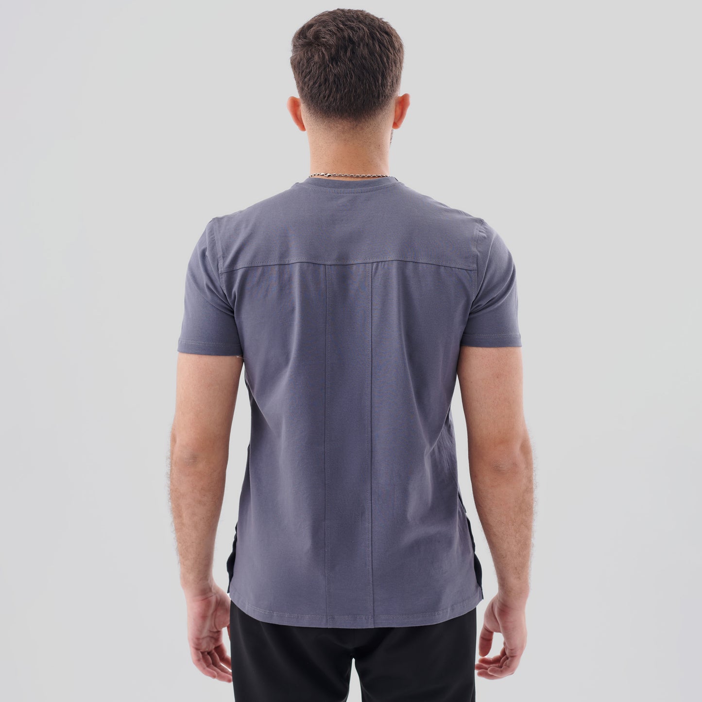 Grey Side Clips T-Shirt