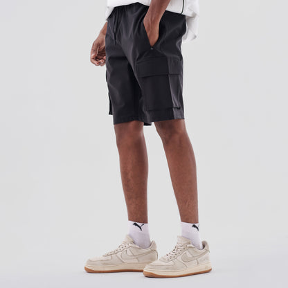 Black Soft Cargo Short