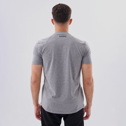 Grey Camo Zipper T-Shirt