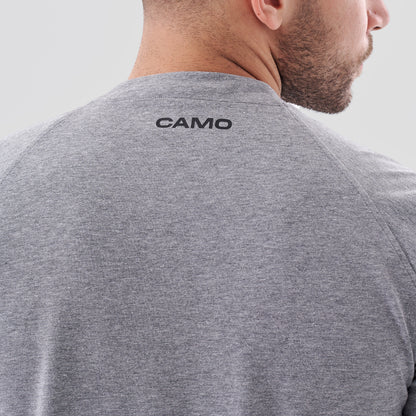 Grey Camo Zipper T-Shirt