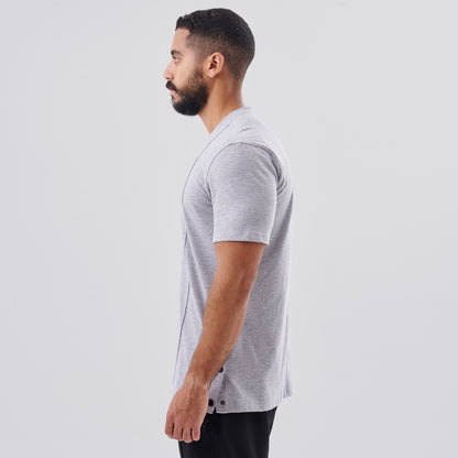 Grey Side Clips T-Shirt