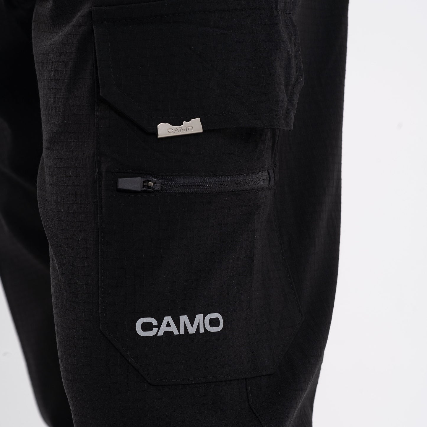 Black Zipper Pocket Cargo