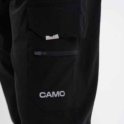 Black Zipper Pocket Cargo