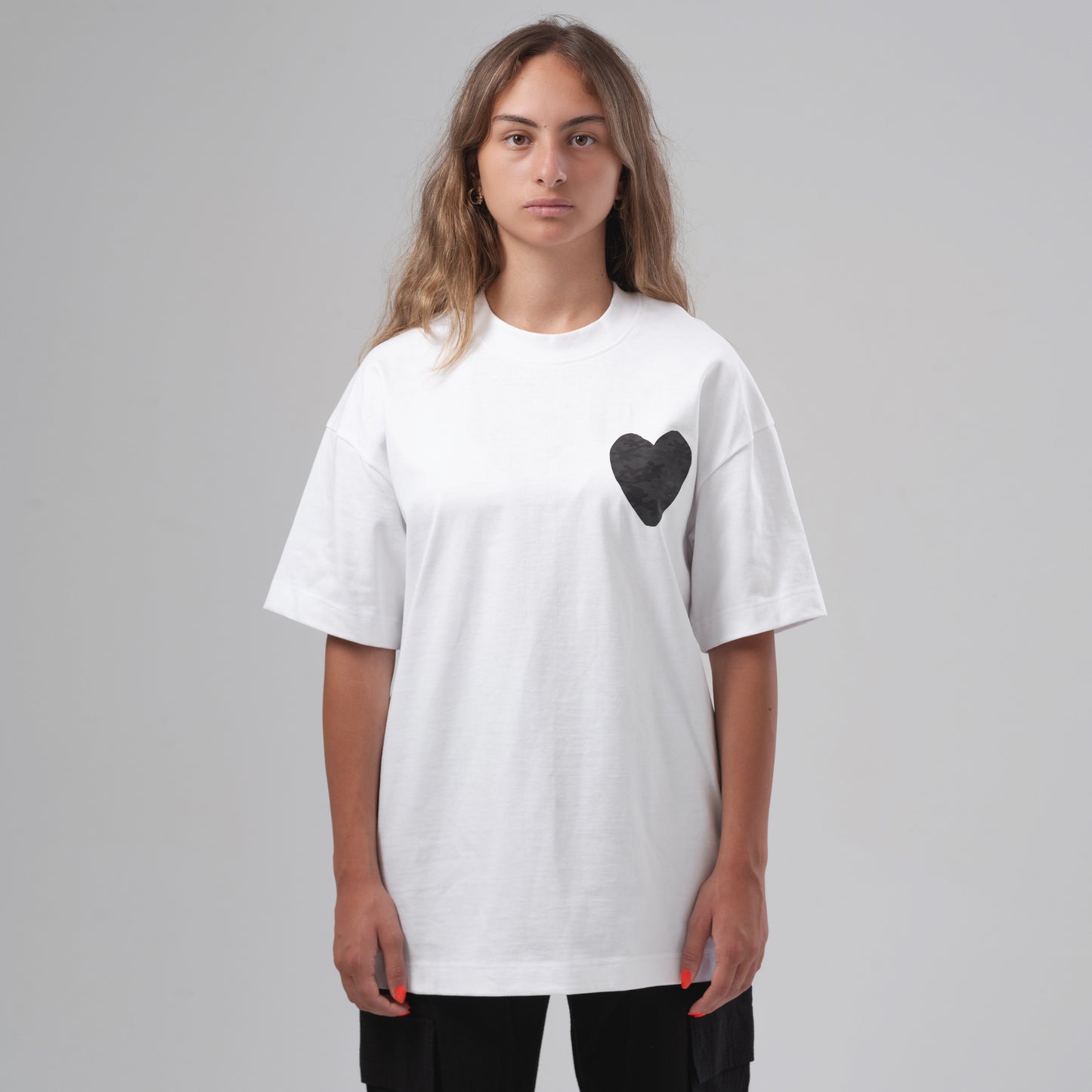 CAMO HEART White T-Shirt