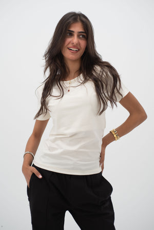White Everywear Shortsleeved Top